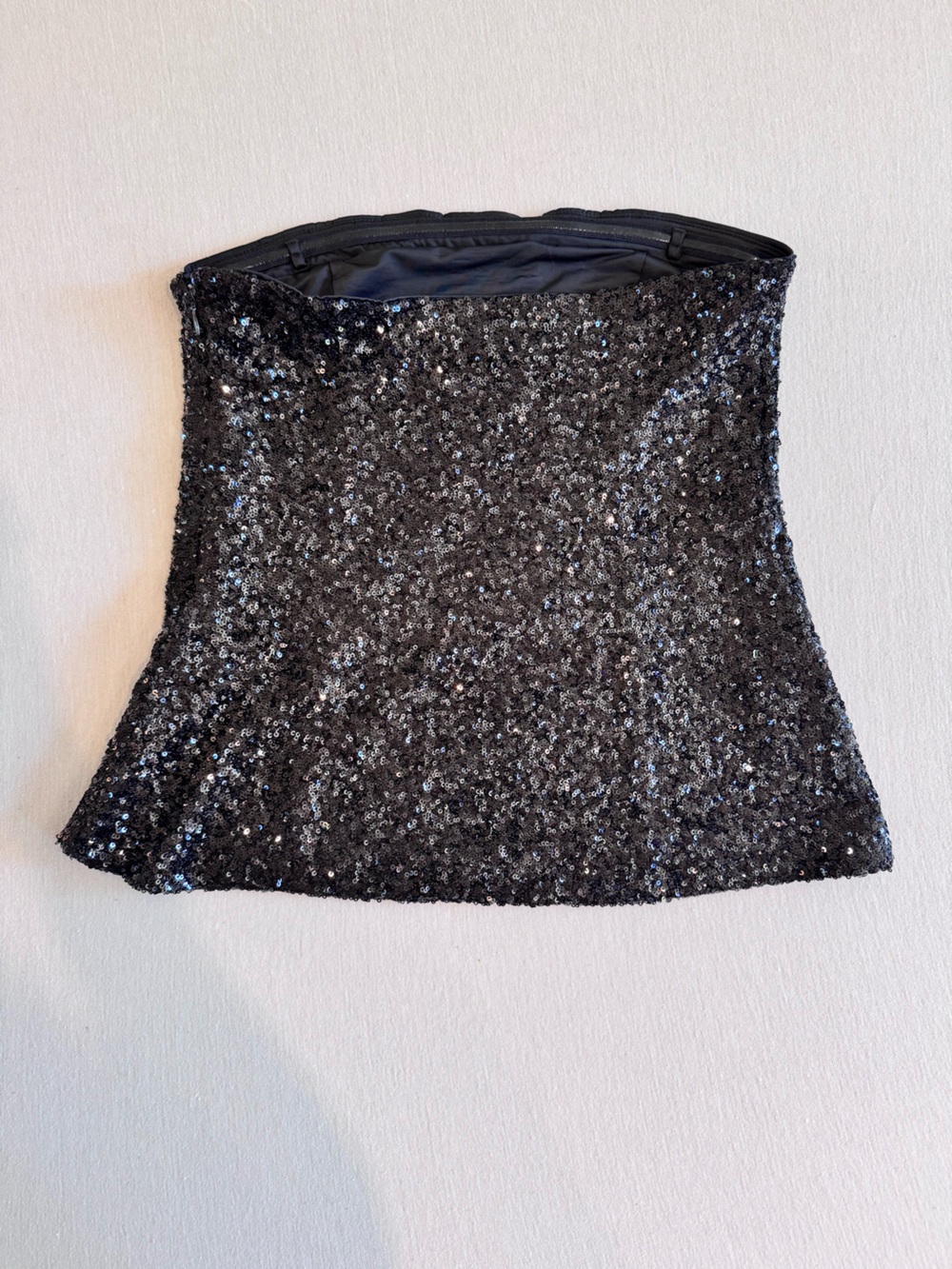 Abercrombie & Fitch Black Sequin Strapless Tube Top - Picture 3 of 7
